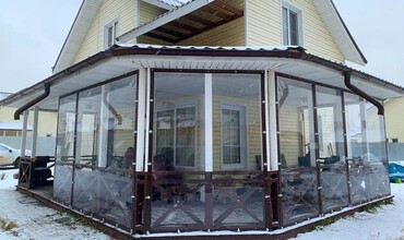 Мягкие окна для веранды 700 мкр
